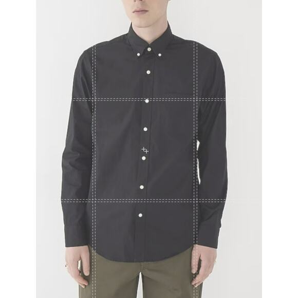 J.Crew Classic Secret Wash Cotton Poplin Shirt Mens L Black Button Down BW439 LS - Picture 1 of 7